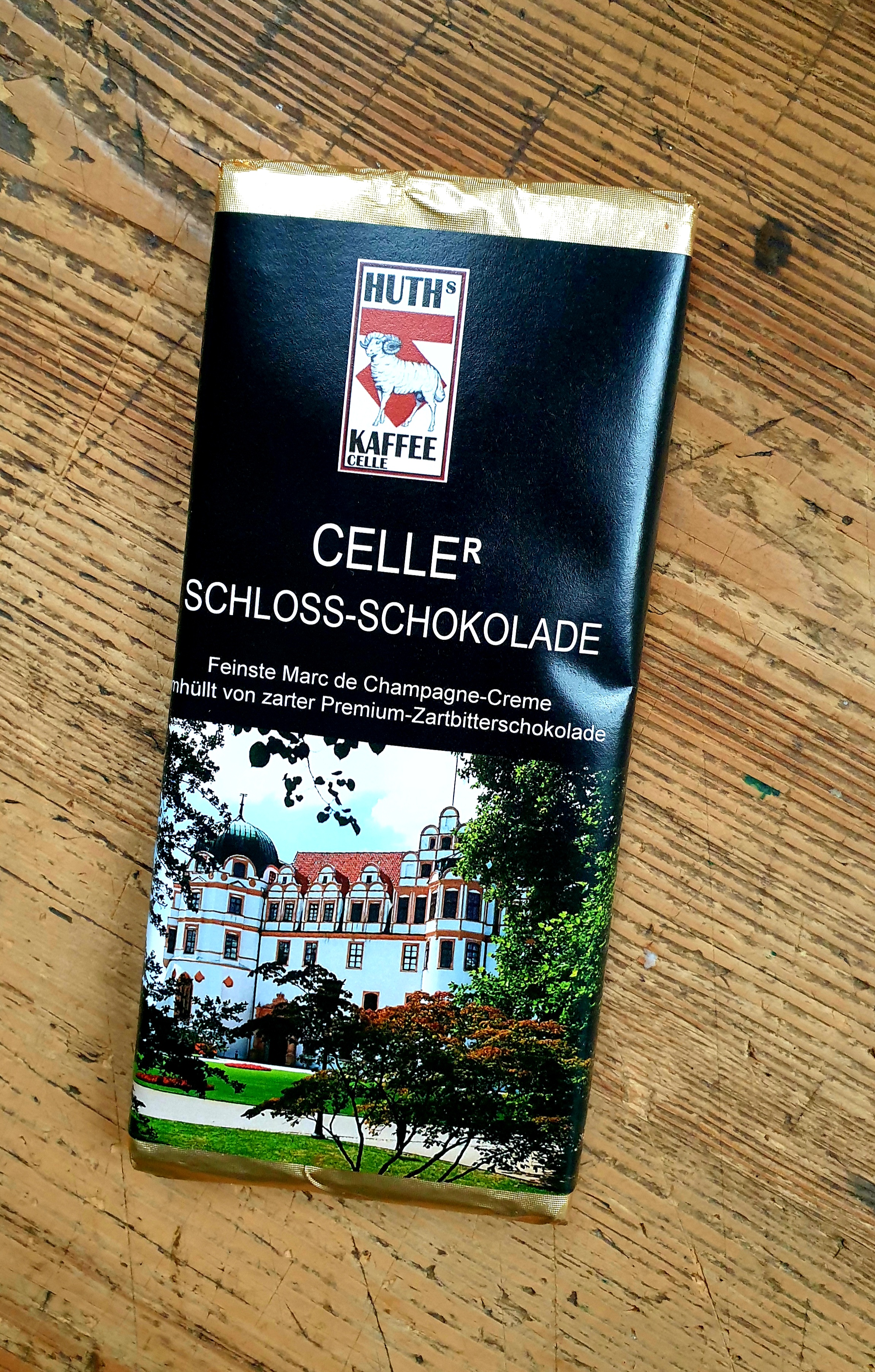 Huth´s  Celler Schloss Schokolade - Marc de Champagne-
