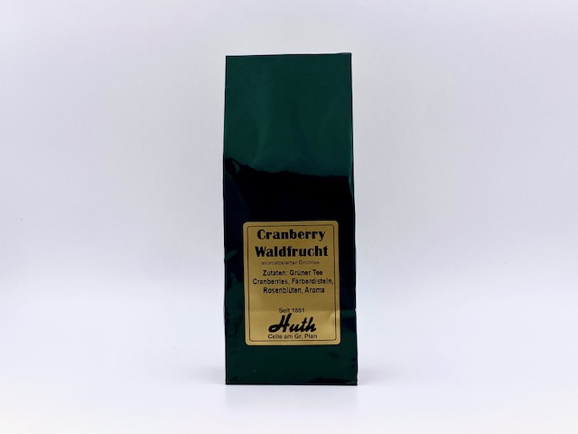 aromat. grüner Wellness Tee - Cranberry / Waldfrucht