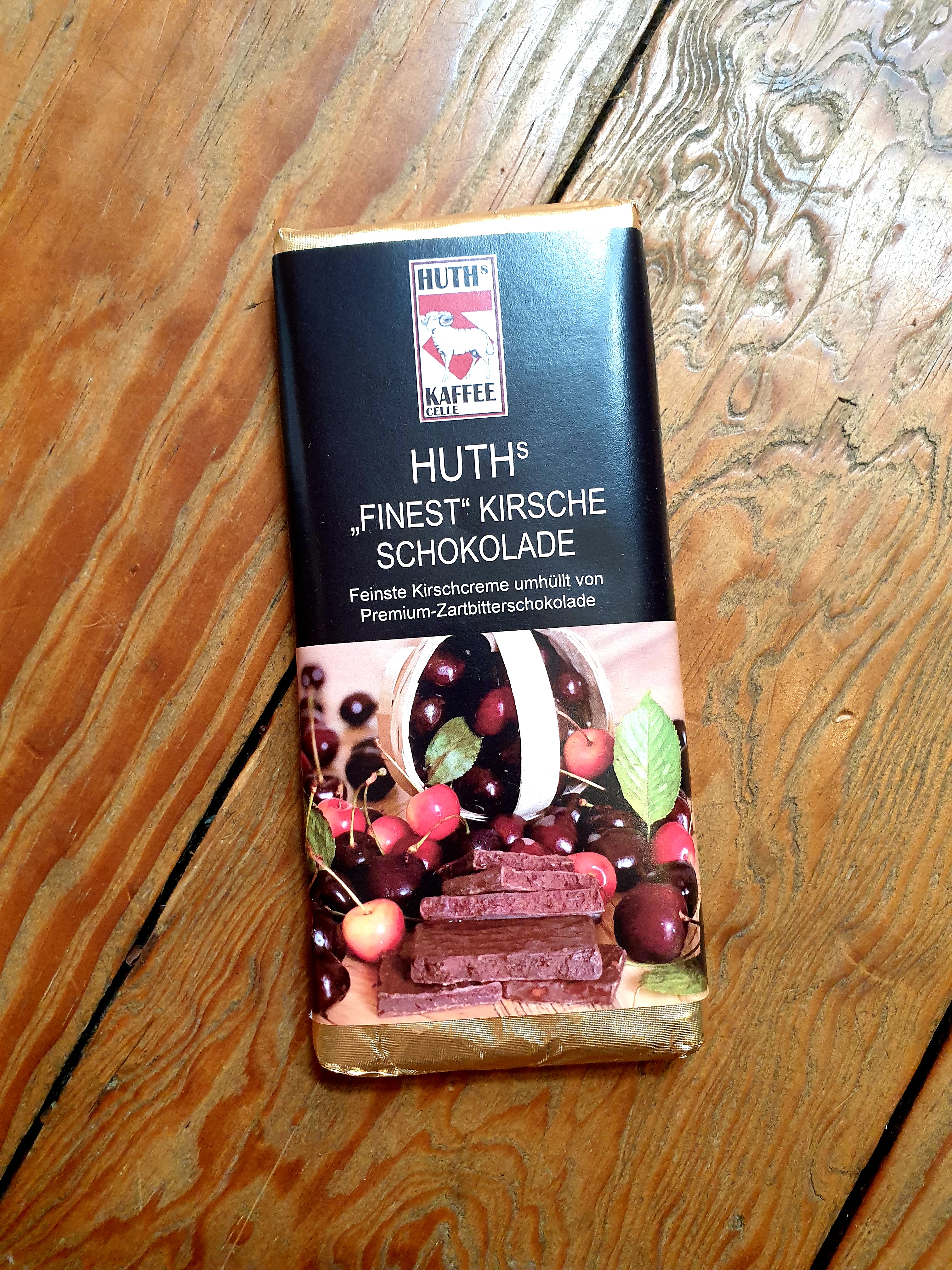 Huth's Schokolade "Finest" Kirsche  - AKTUELL NICHT LIEFERBAR, NACHSCHUB ist unterwegs